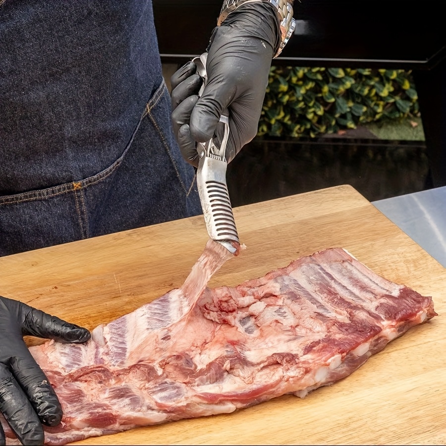 Hot Dog Roller Grill - 1pc Rib Membrane Removal Tool -