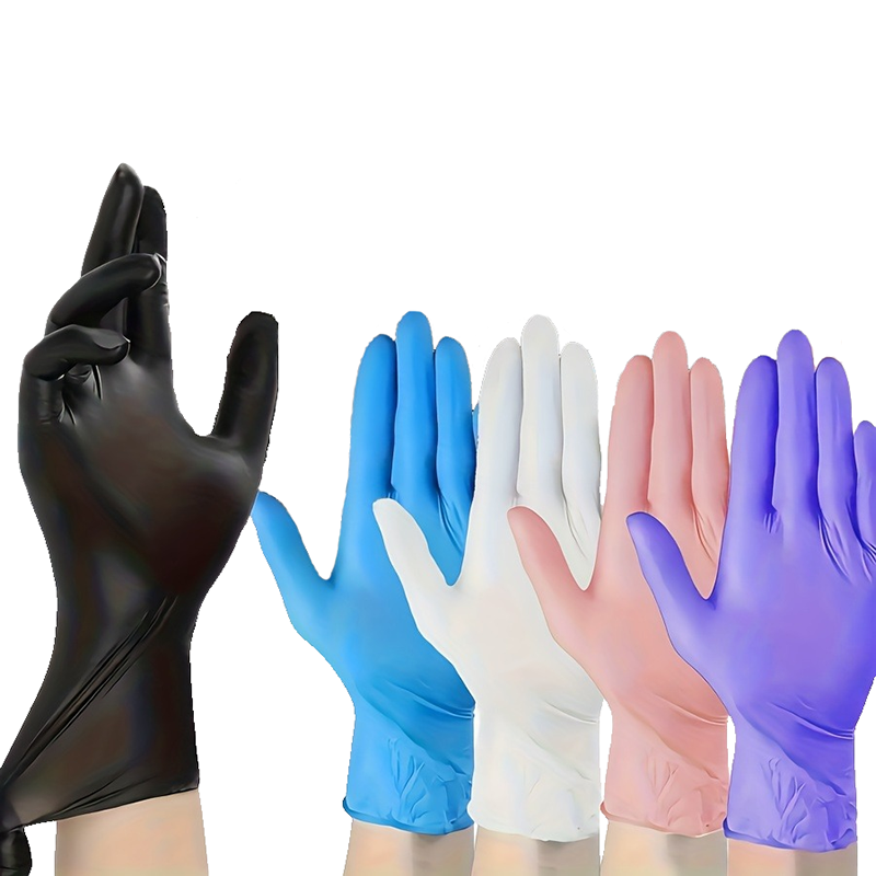 Commercial Kitchen Gloves - 100PCS Disposable Nitrile Waterproof Gloves Dish