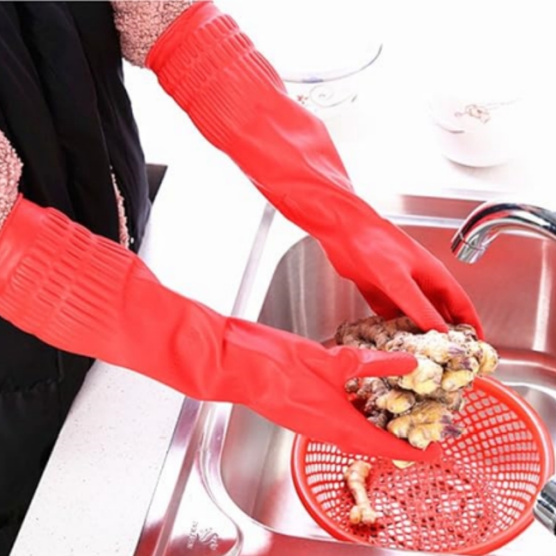 1Pair Lengthen Dishwashing Cle - đánh giá và giá Commercial Kitchen Gloves
