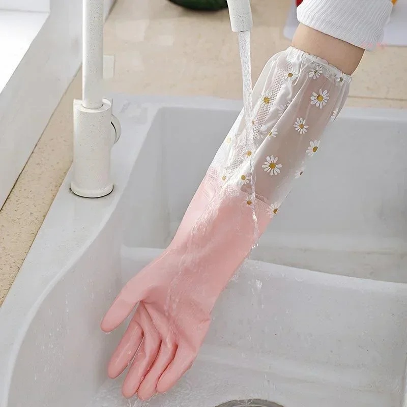 Household Long Sleeve Rubber G - đánh giá và giá Commercial Kitchen Gloves