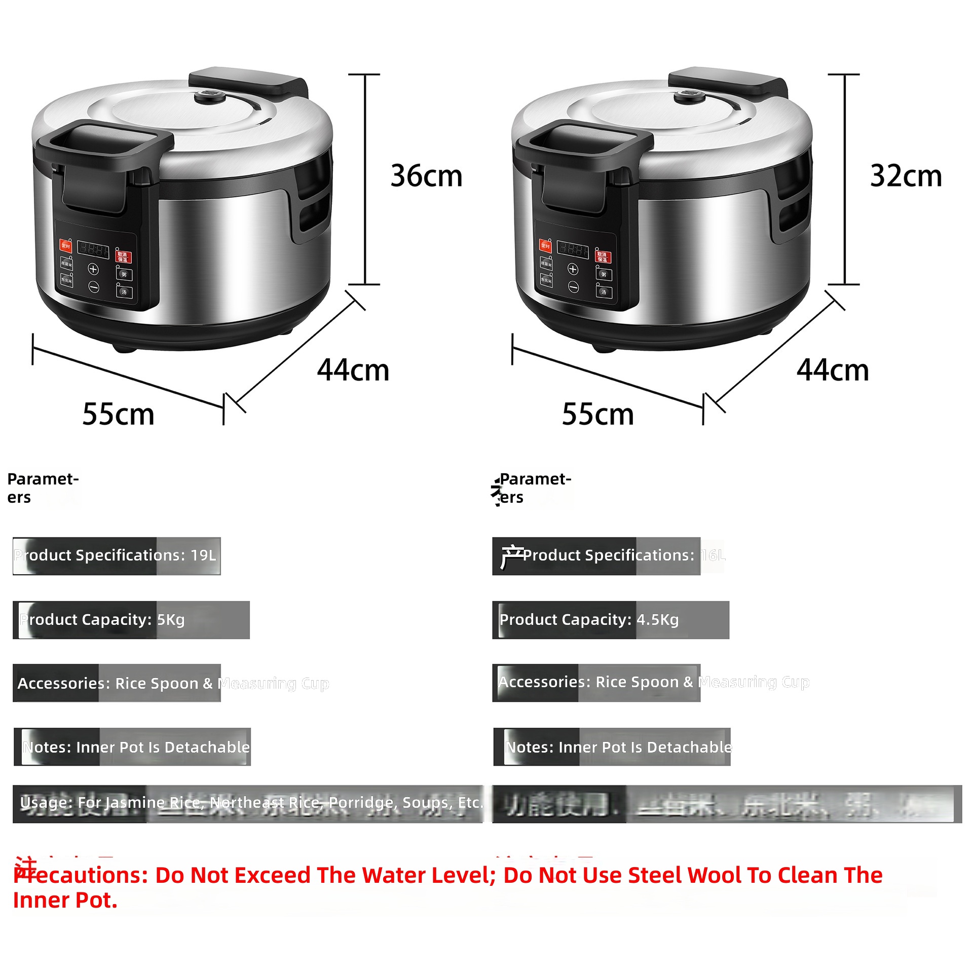 Commercial Rice Cooker, Large  - đánh giá và giá Commercial Rice Cooker