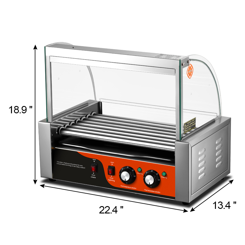 Commercial Electric Stainless  - đánh giá và giá Hot Dog Roller Grill