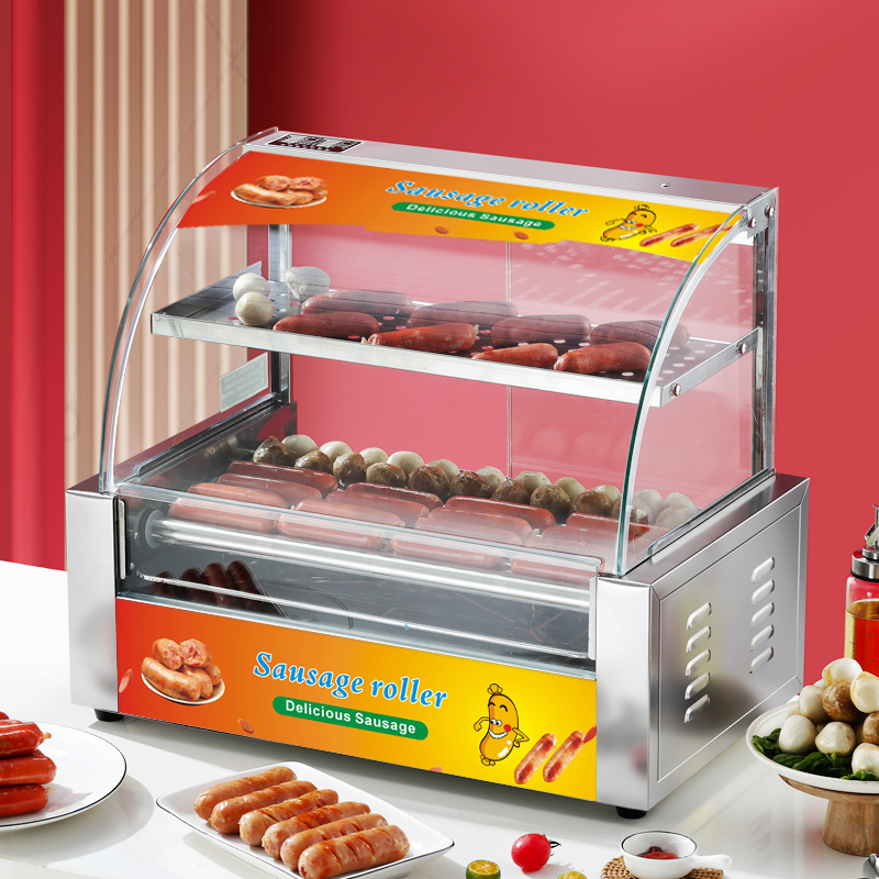 Commercial Electric Stainless  - đánh giá và giá Hot Dog Roller Grill