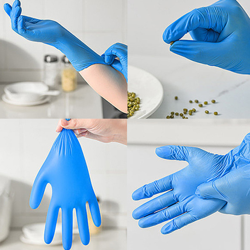 50/100PCS Blue Nitrile Gloves  - đánh giá và giá Commercial Kitchen Gloves