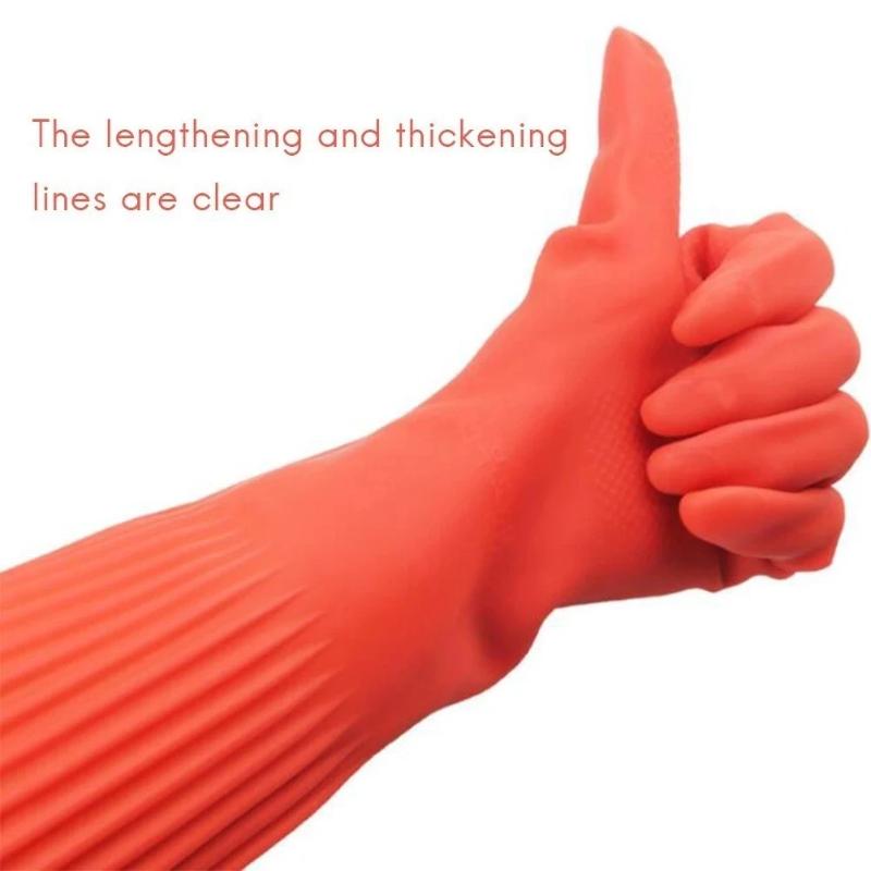 Extra‑Long Rubber Cleaning Glo - đánh giá và giá Commercial Kitchen Gloves