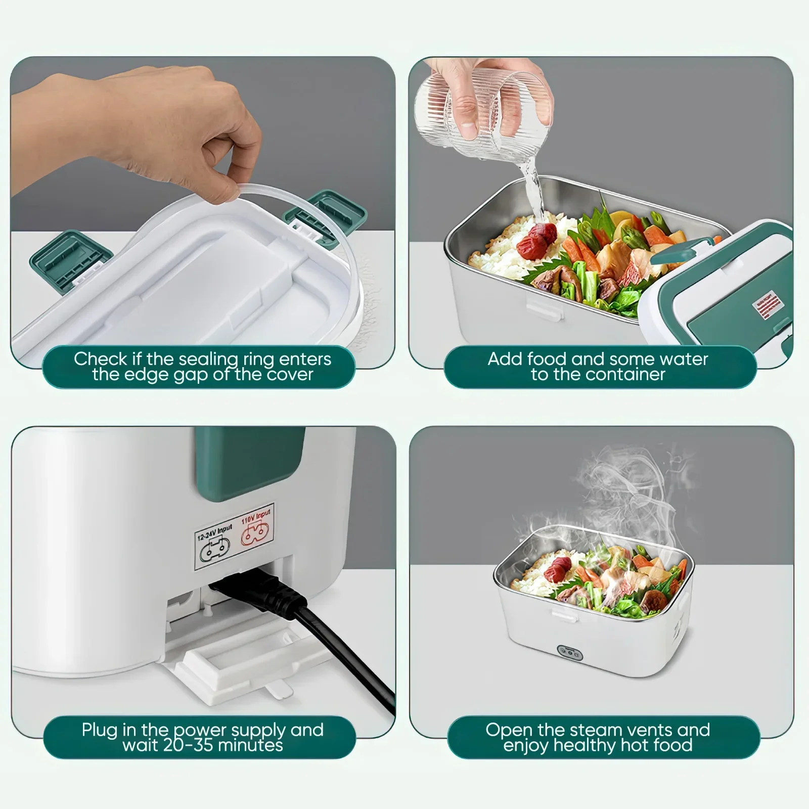 Electric Lunch Box Food Warmer - đánh giá và giá Food Warmer Display