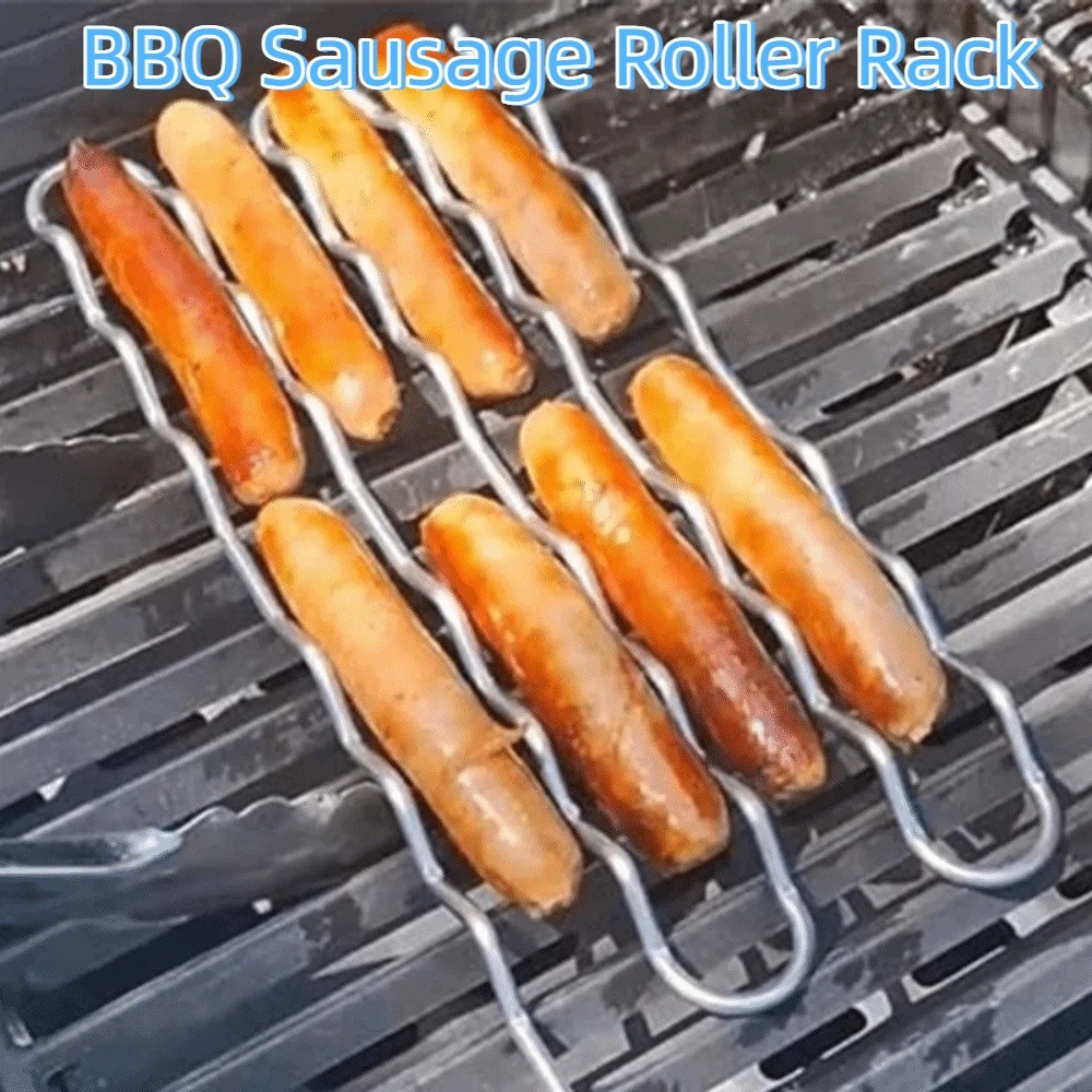 Stainless Steel BBQ Sausage Ro - đánh giá và giá Hot Dog Roller Grill