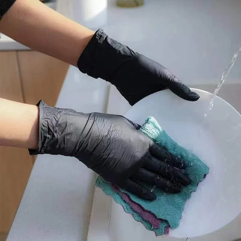Disposable Nitrile Waterproof  - đánh giá và giá Commercial Kitchen Gloves