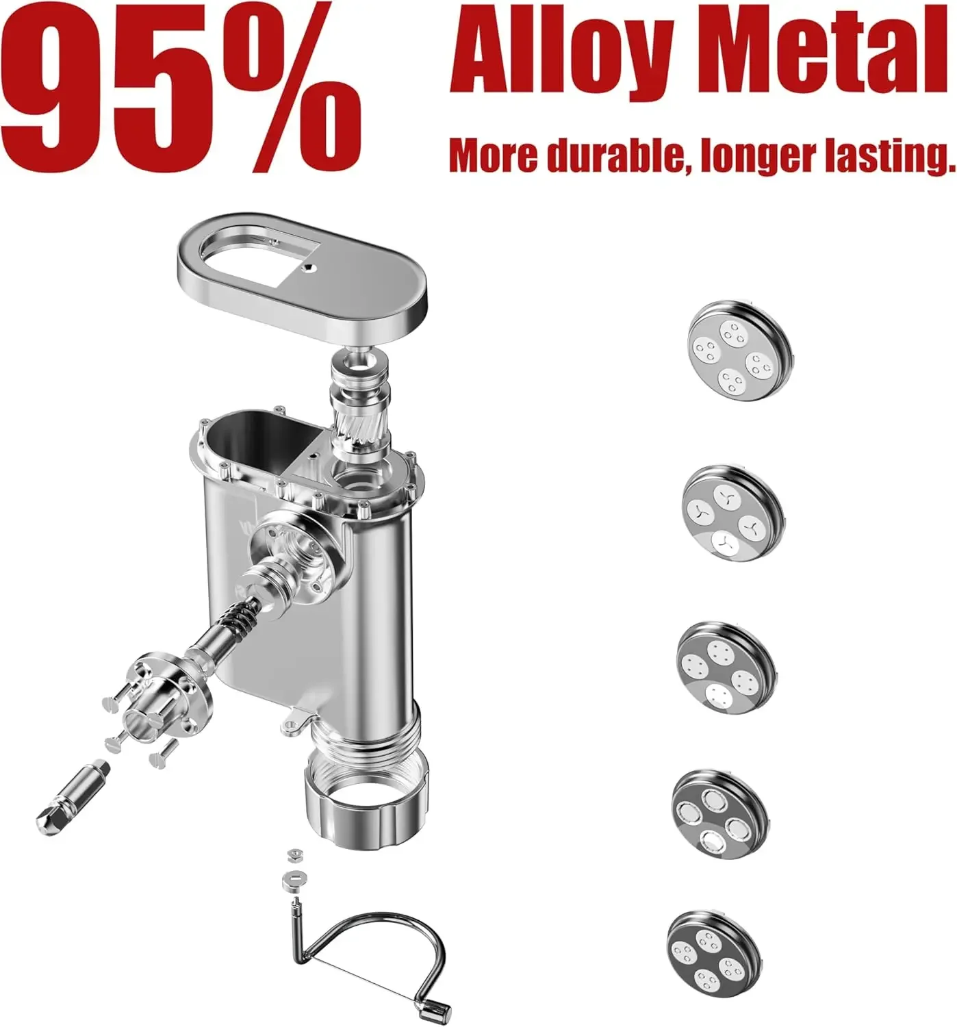 Heavy Duty Metal Pasta Maker A - đánh giá và giá Commercial Kitchen Aid Mixer