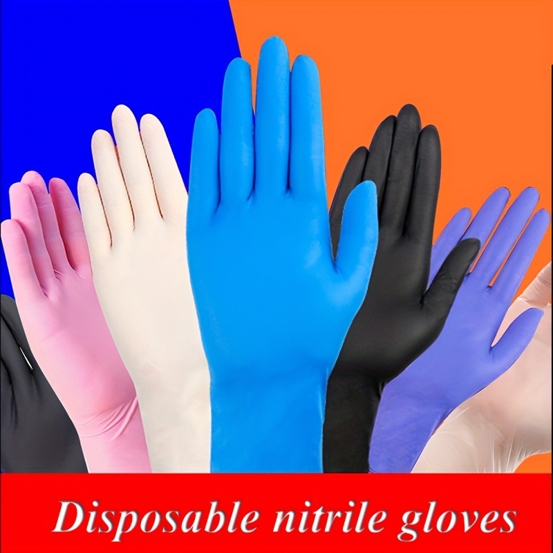 100PCS Disposable Nitrile Wate - đánh giá và giá Commercial Kitchen Gloves